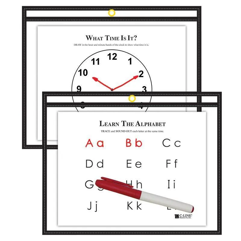 (10 Ea) C Line 9 X12 Blk Reusable