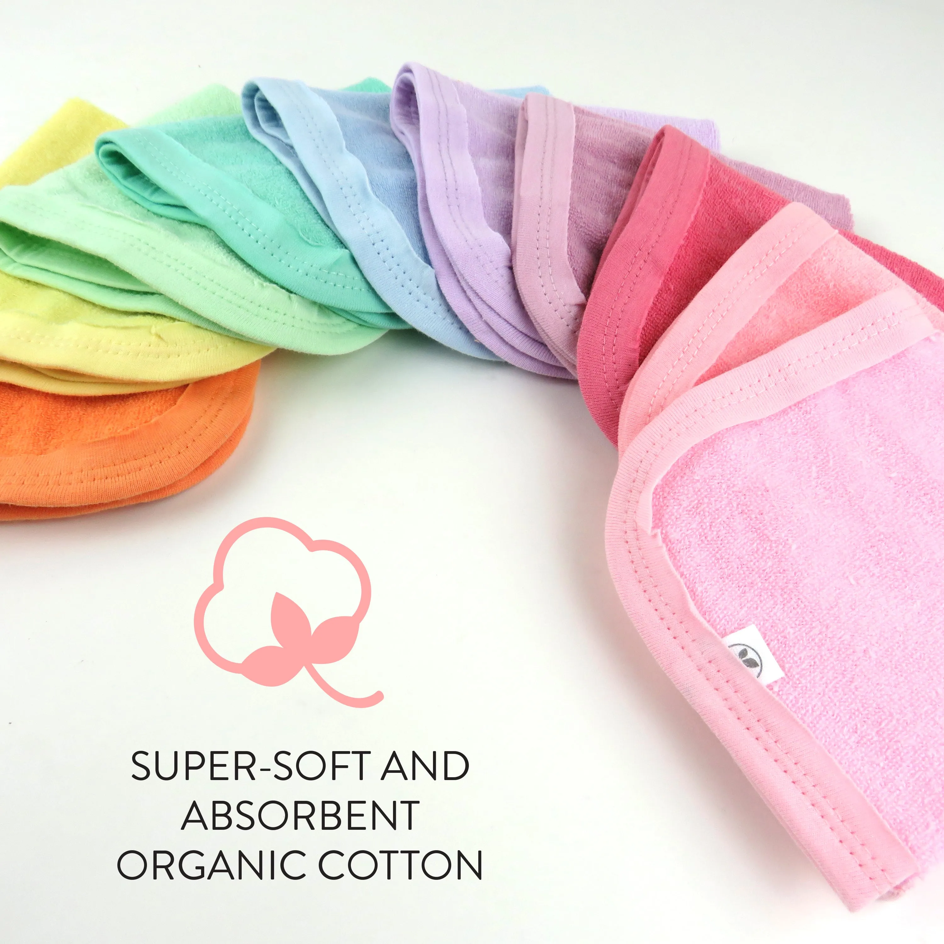 10-Pack EVERYDAY EASY Organic Cotton Washcloths Gift Set