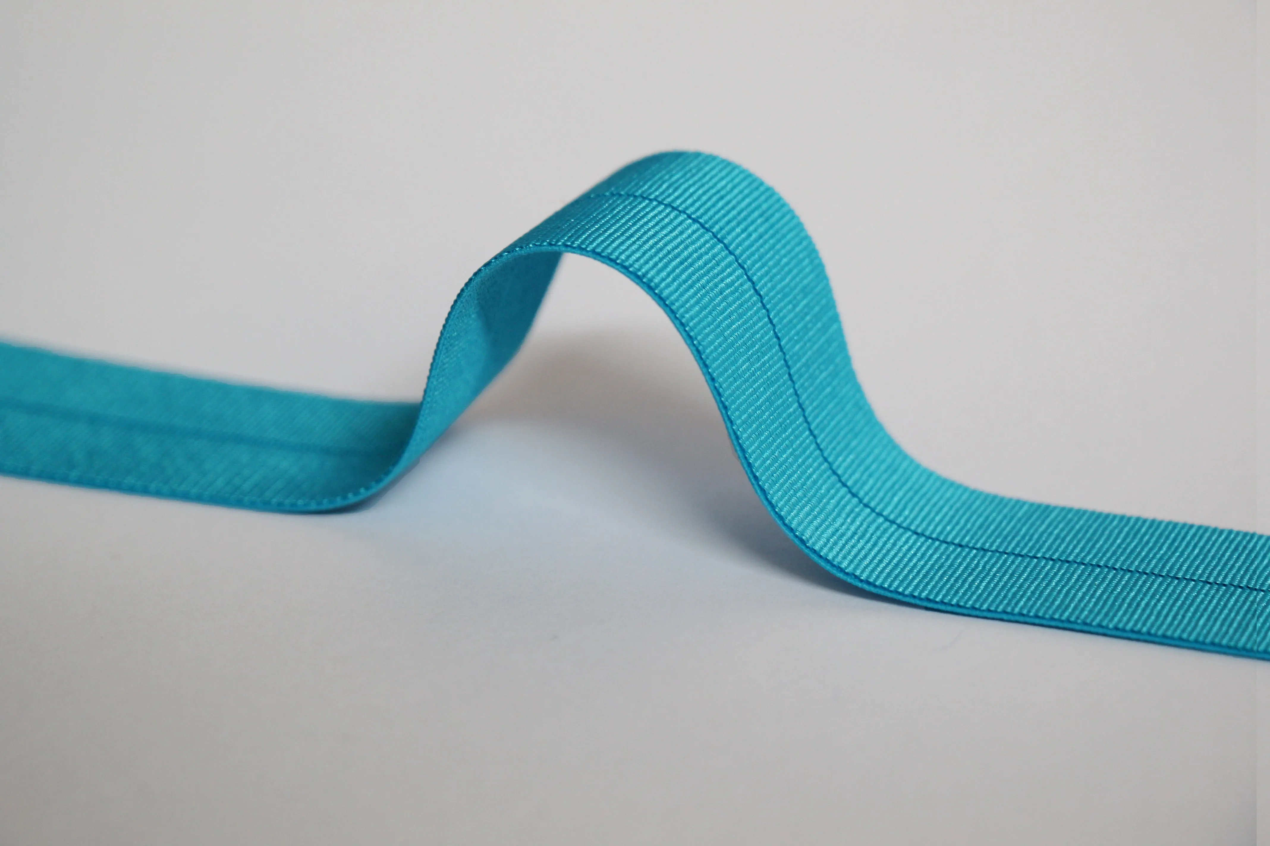 18mm Stretch Fold-Over Binding - Turquoise