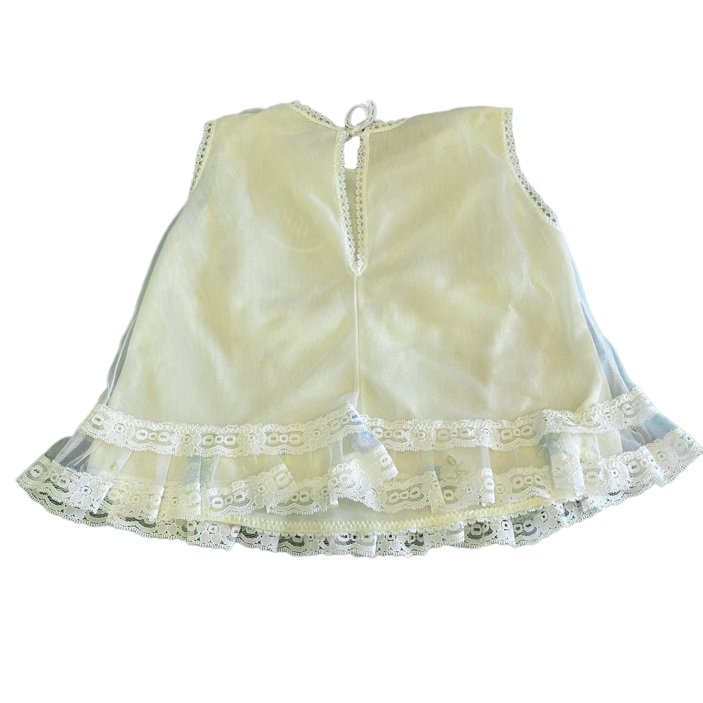 1960s Yellow Sheer Petticoat Dress / 3-6 Months