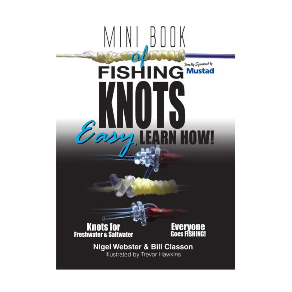 AFN Mini Book Fishing Knots Easy Learn How -  Waterproof Edition