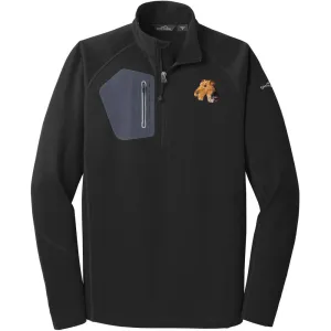 Airedale Terrier Embroidered Eddie Bauer Mens Half Zip Performance Fleece