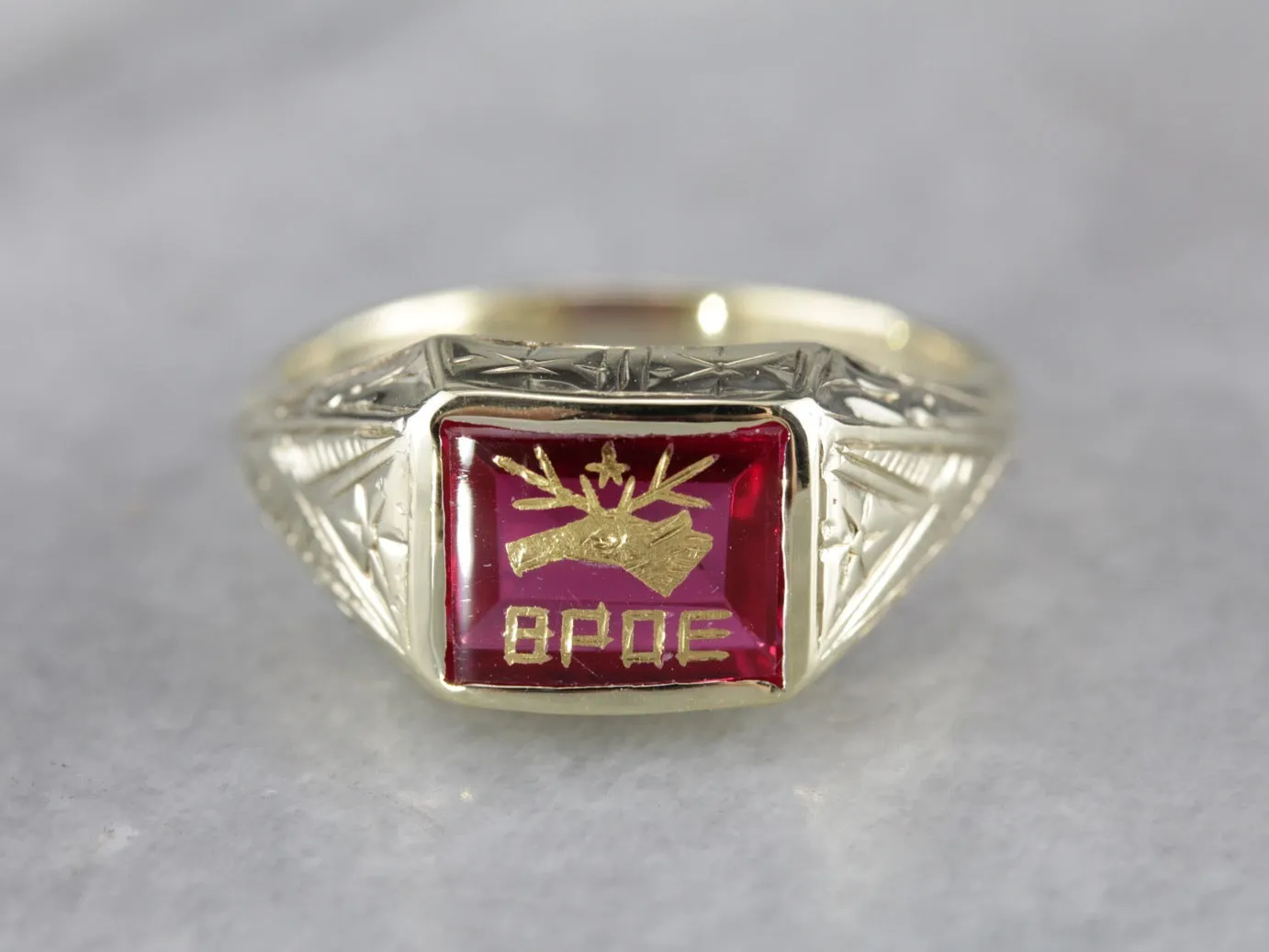 Antique Benevolent and Protective Order of Elks Ring