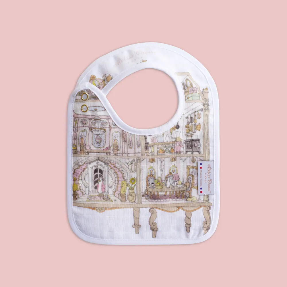 Atelier Choux Small Bib Dollhouse Gold Snap