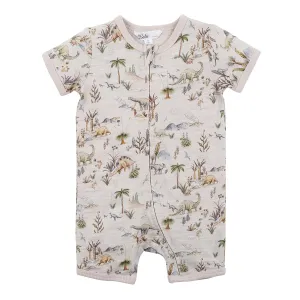 Bebe Emmett Dino Zip Romper (Size NB-1)