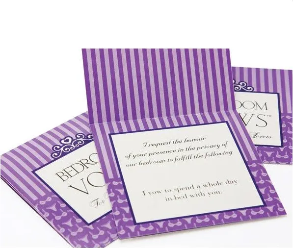 Bedroom Vows Activity Cards