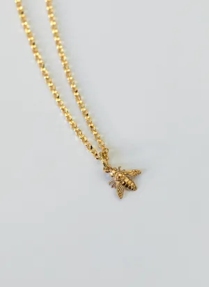 Bee charm 14k gold