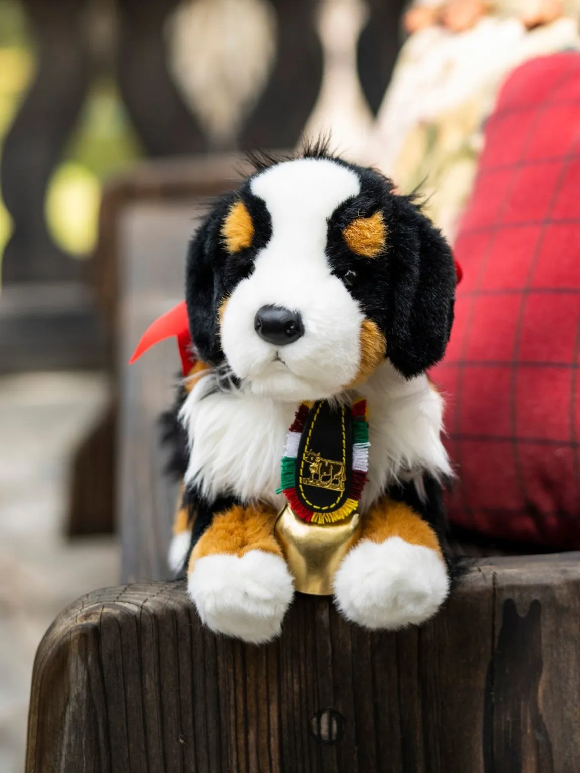 Bernese Ben With Bell Stuffed Animal