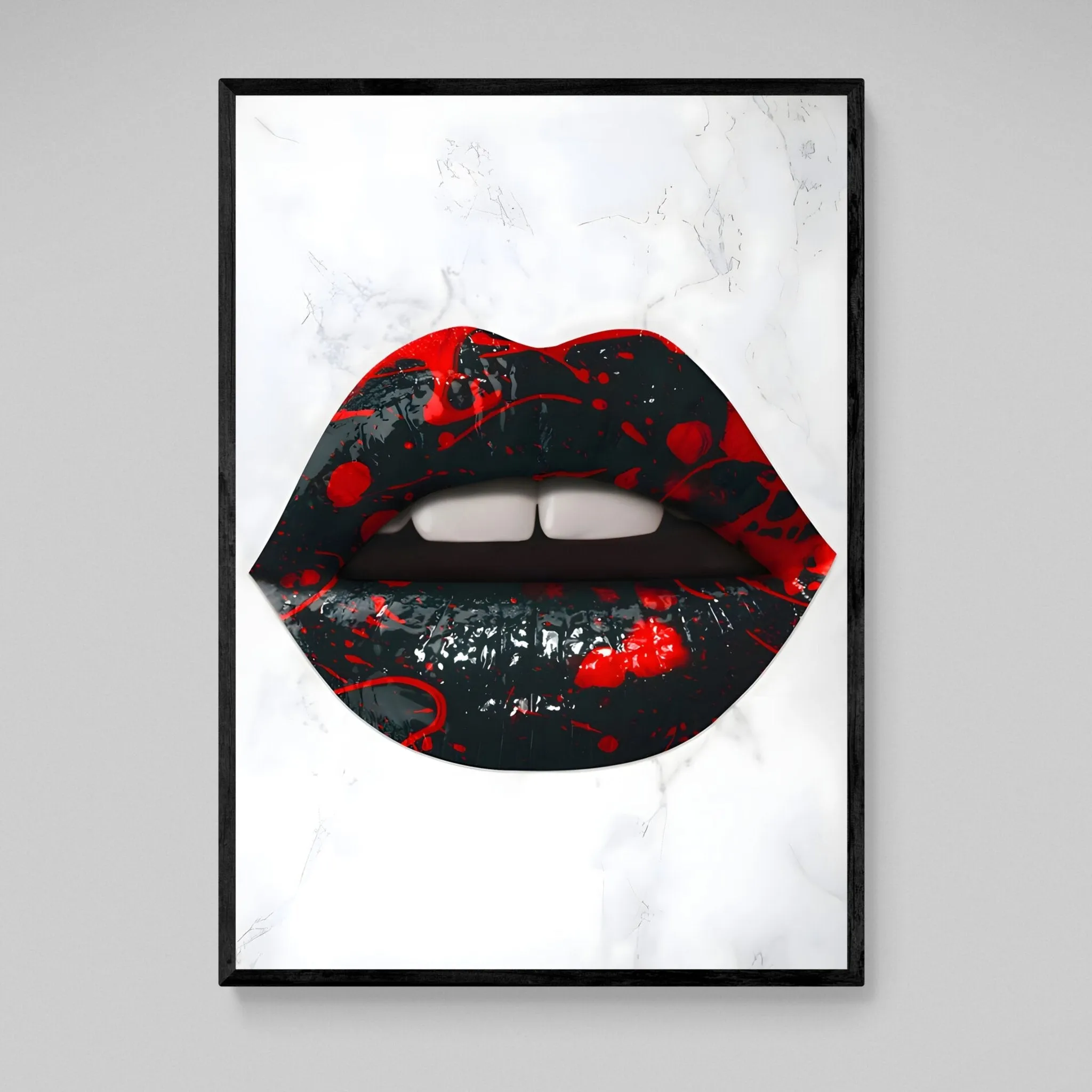 Black Lips Wall Art