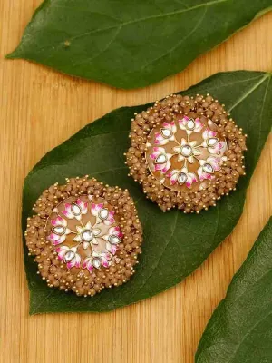 Brown Nakul Studs