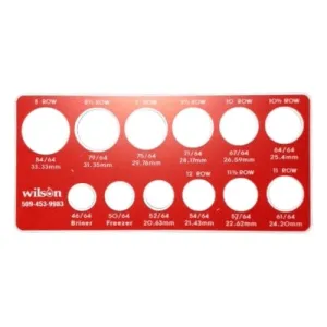 Cherry Sizing Card