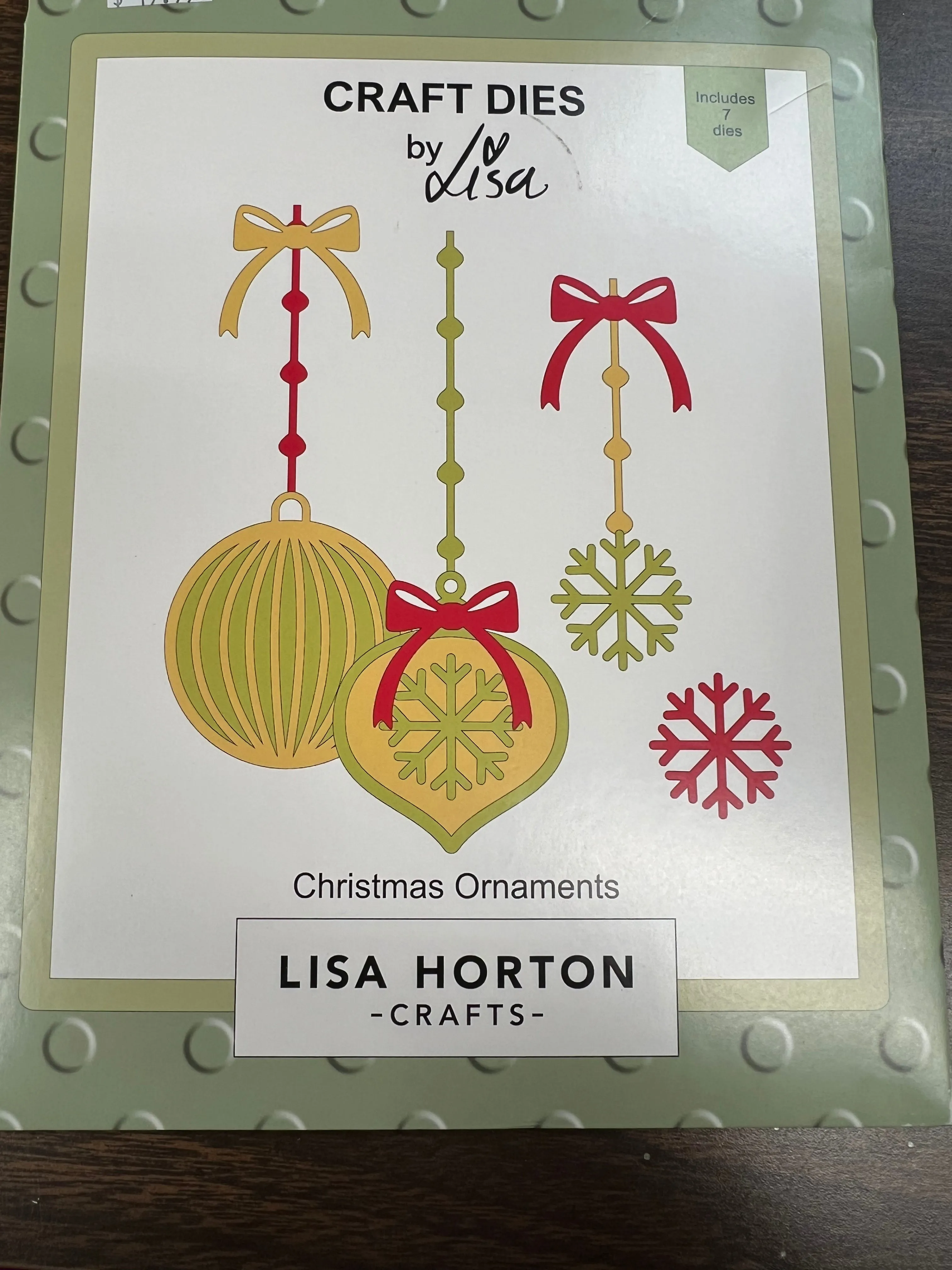 Christmas ornaments die by Lisa Horton