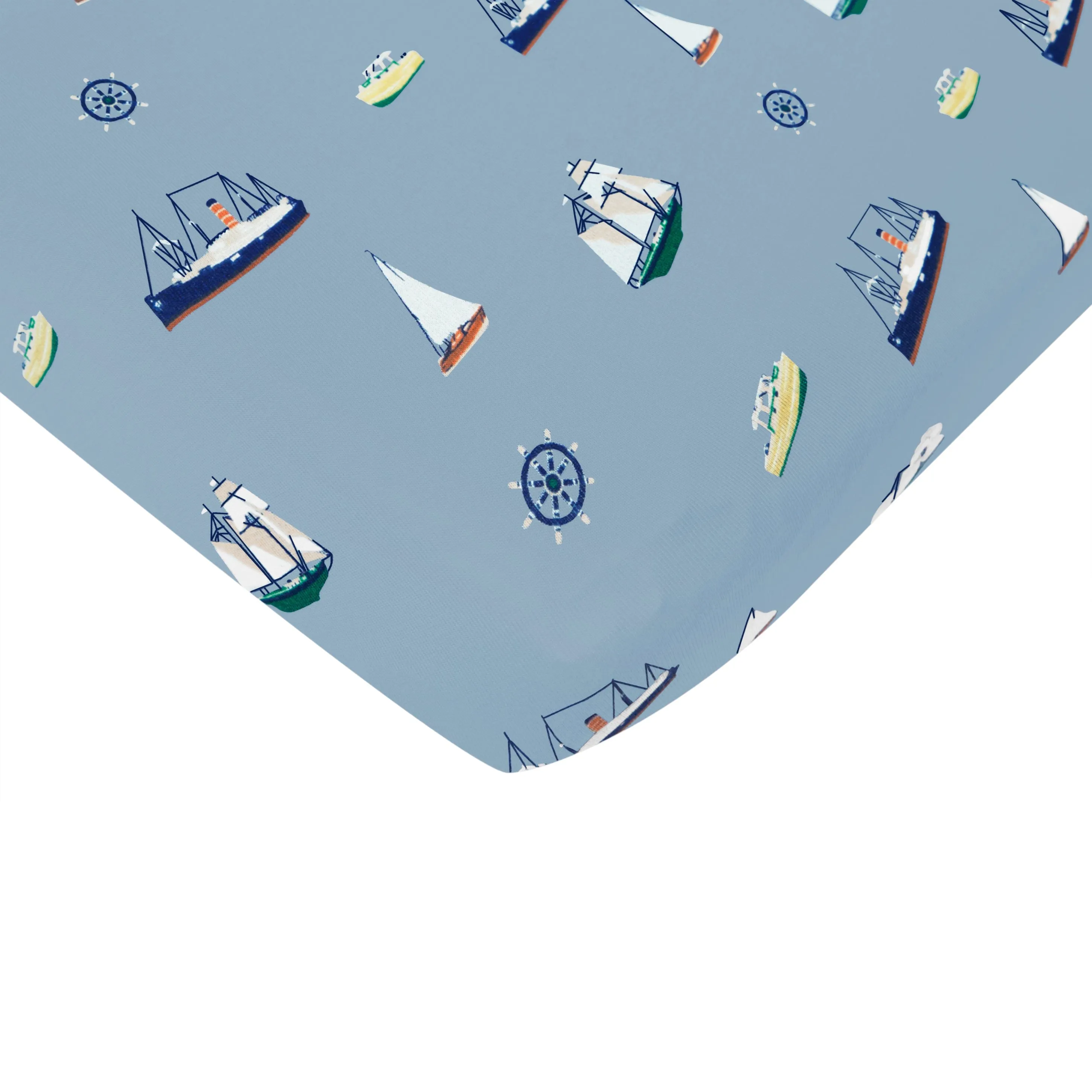 Crib Sheet in Vintage Boats