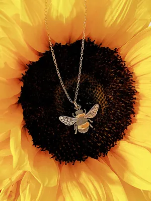 Detailed Bumblebee Necklace