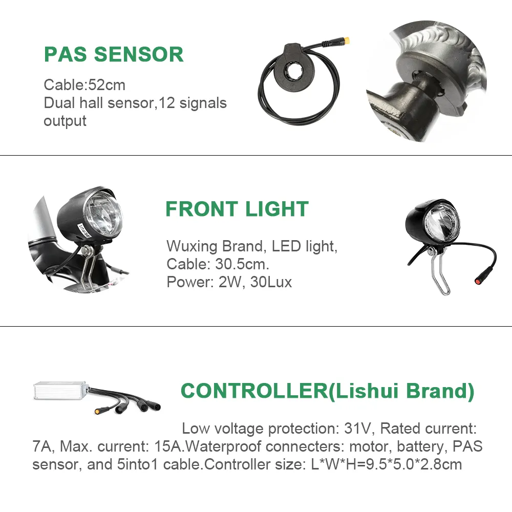 E-Bike Conversion Kit 36V 250W 26"/28" (700C) Front Motor Kit Bicycle E-Bike Hub Motor