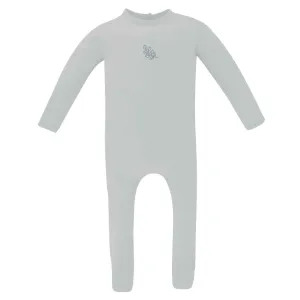 Ely's & Co. Embroidered Leaf Collection Blue Footie