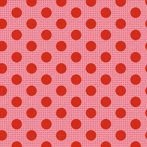 Fabric from Tilda, DOTs Collection, Medium Dots Salmon 130028