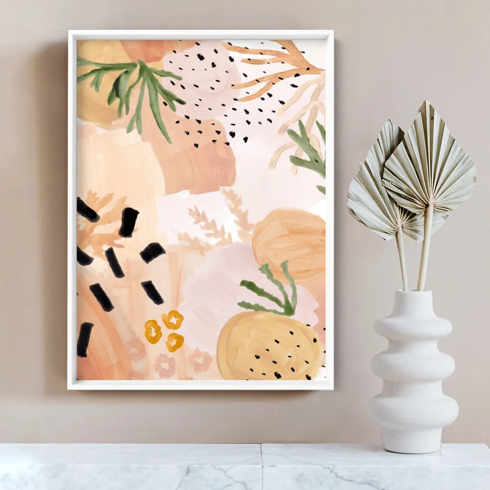 Garden of Earthly Delights | Peach III - Art Print