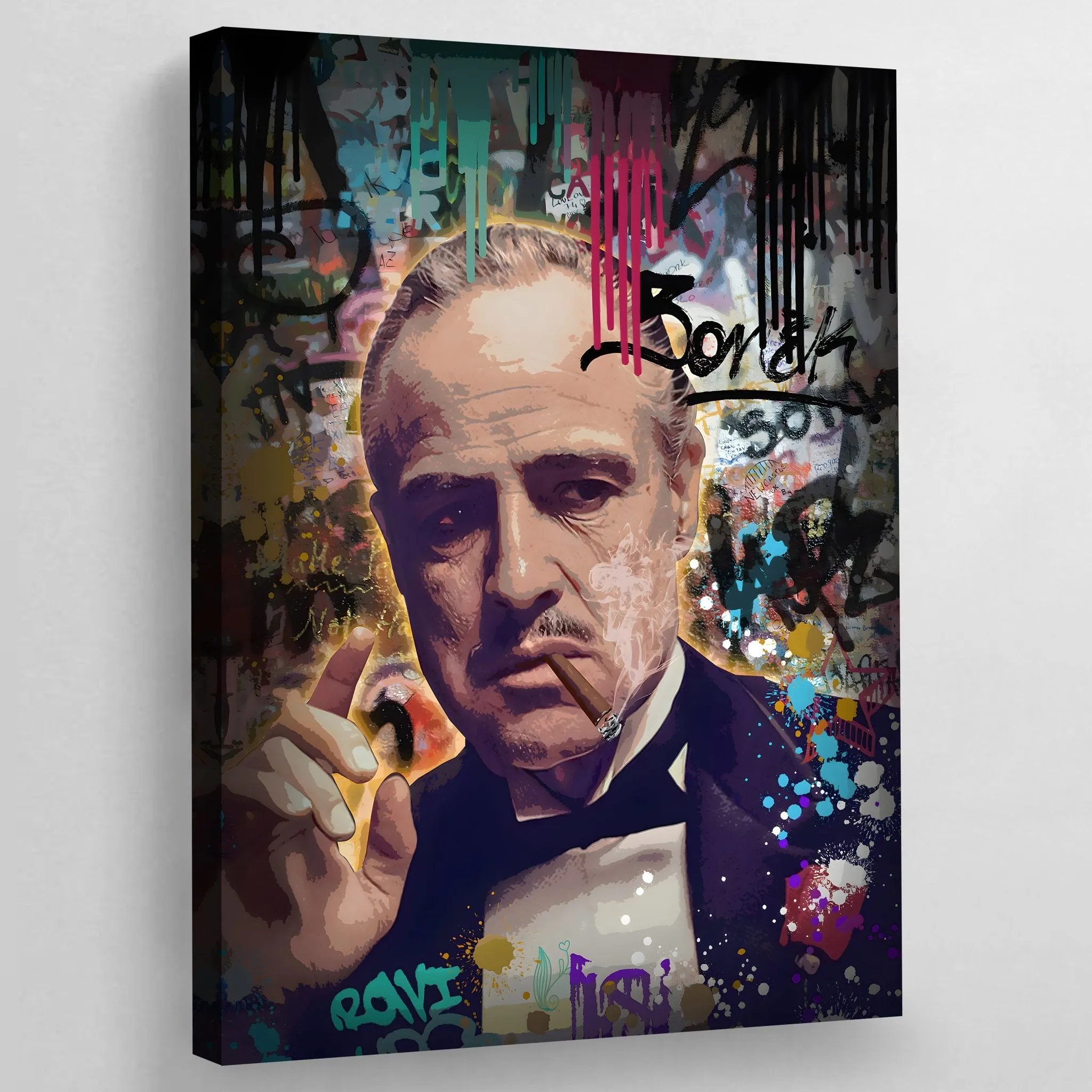 GodFather Graffiti Wall Art