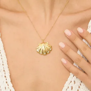 Golden Seashell Necklace