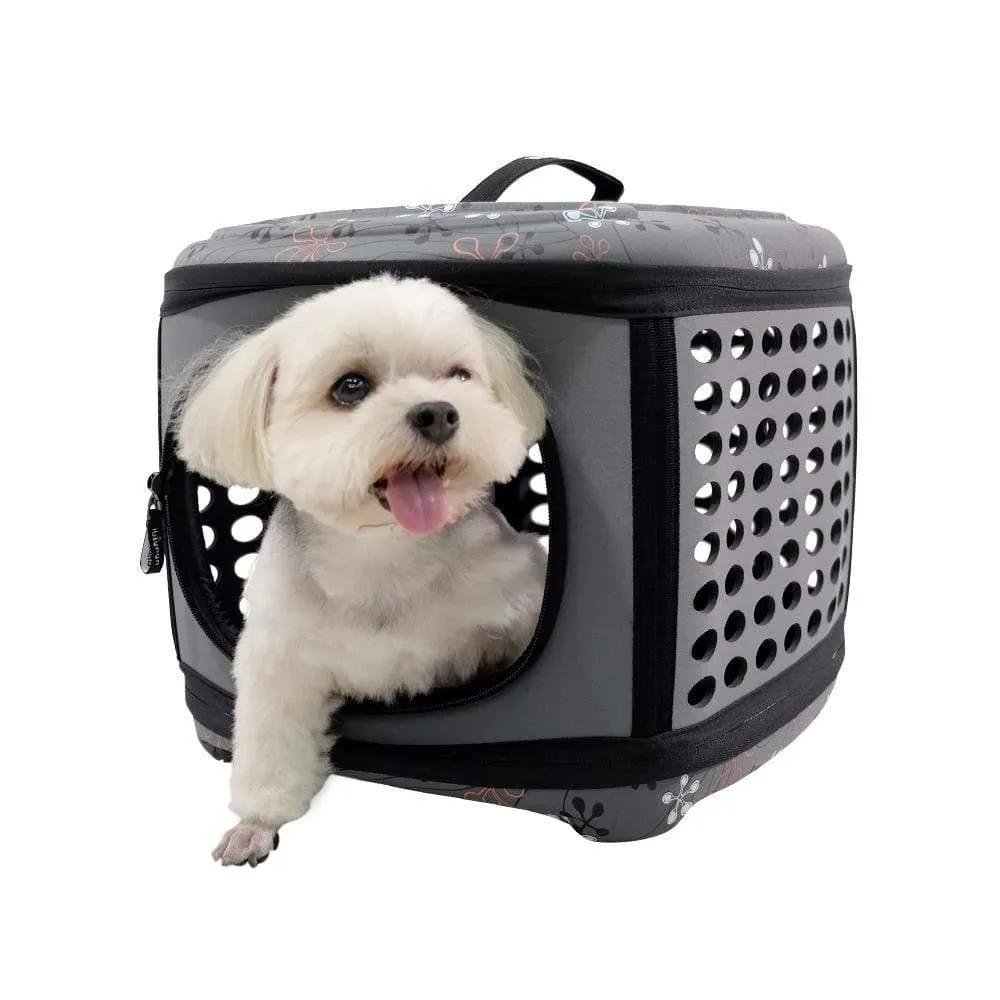 Ibiyaya® Collapsible Traveling Hand Pet Carrier | Grey