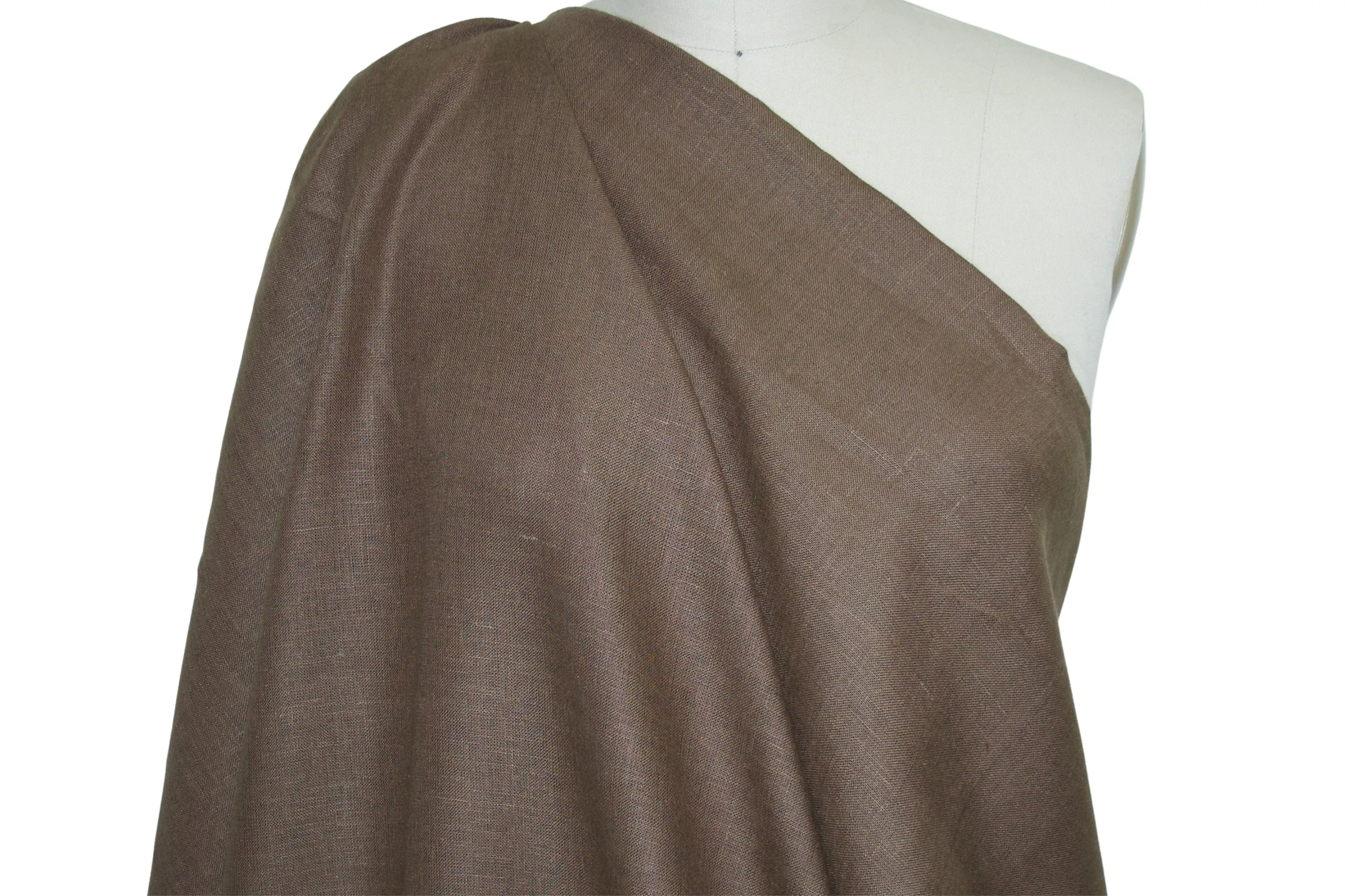 Italian Mid-weight Linen - Brown