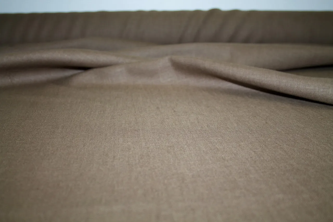 Italian Mid-weight Linen - Brown