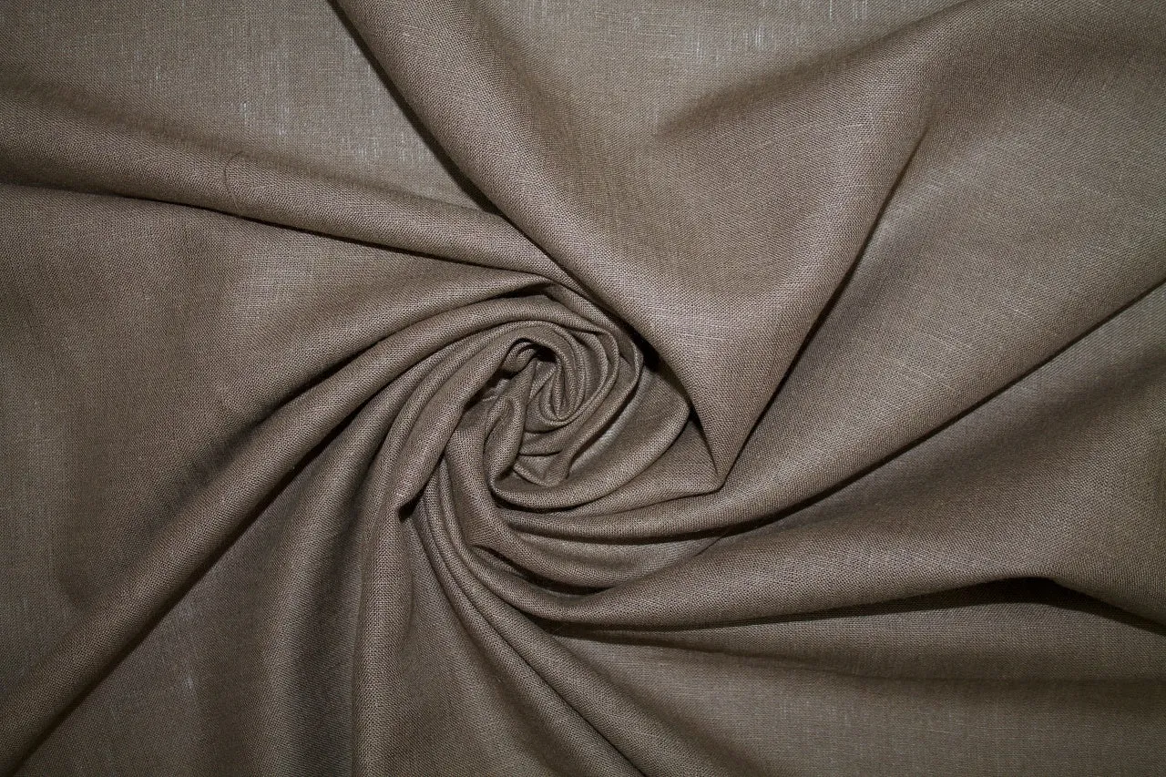 Italian Mid-weight Linen - Brown