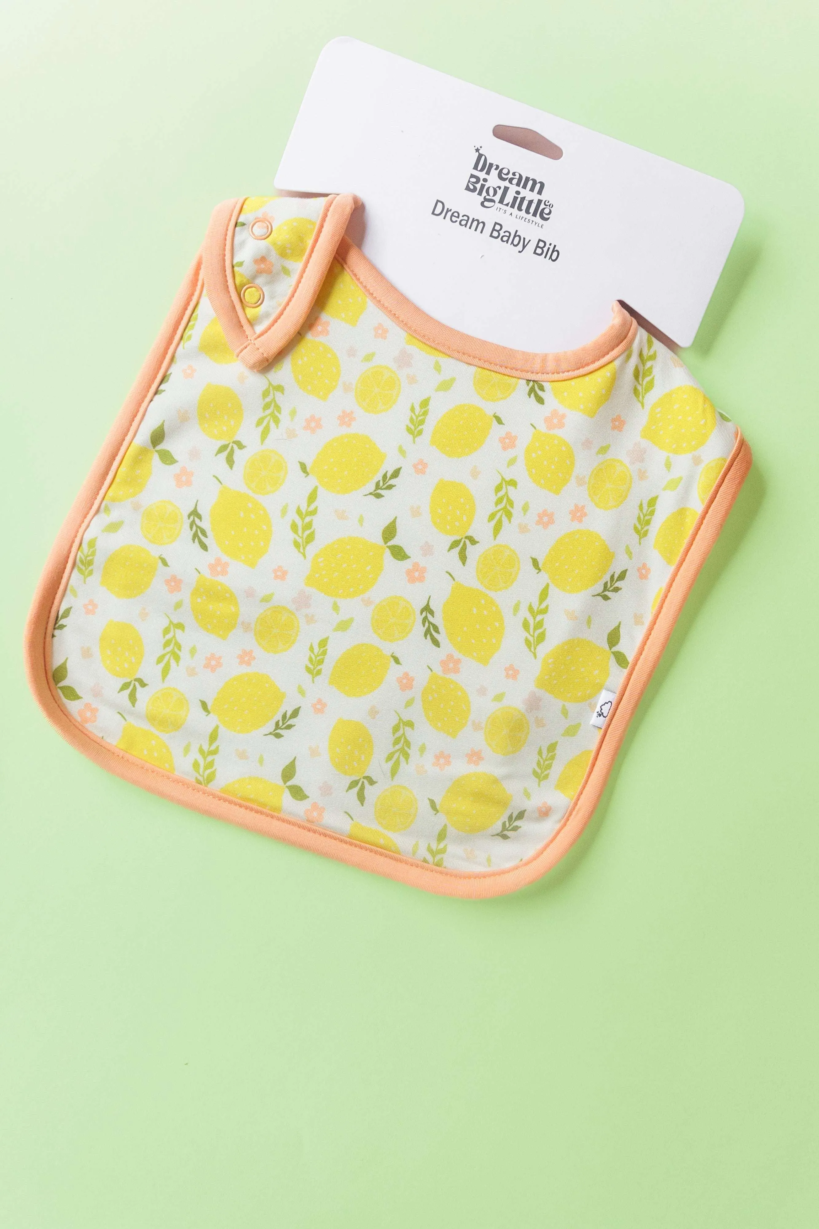 Lemon Blossoms Dream Baby Bib