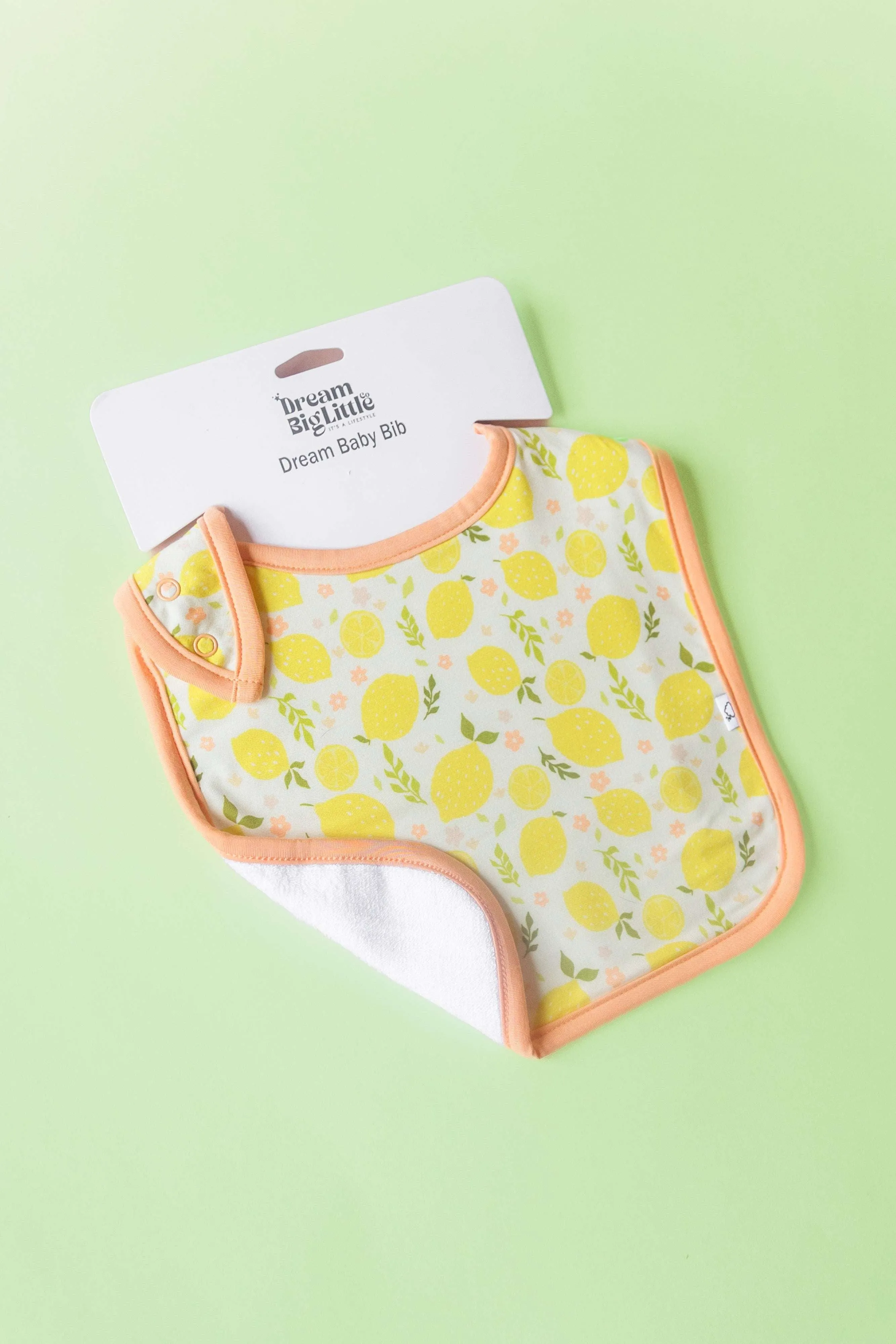 Lemon Blossoms Dream Baby Bib