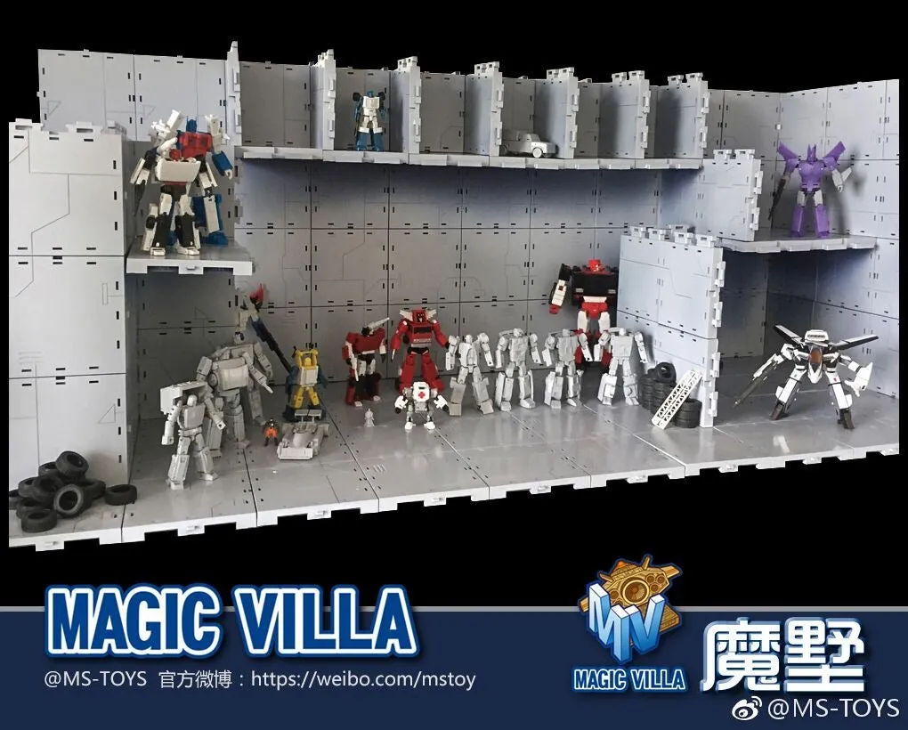 Magic Square MS-Toys Magic Villa Universal Garage Kit for Transformer and Action Figure Models 12 in 1 set Upgrade Kit