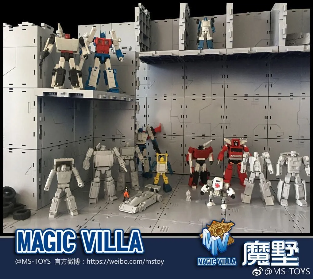 Magic Square MS-Toys Magic Villa Universal Garage Kit for Transformer and Action Figure Models 12 in 1 set Upgrade Kit