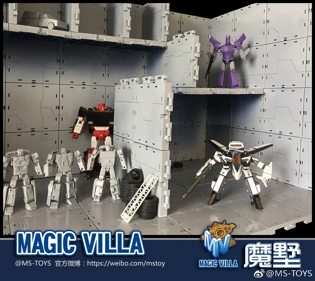 Magic Square MS-Toys Magic Villa Universal Garage Kit for Transformer and Action Figure Models 12 in 1 set Upgrade Kit