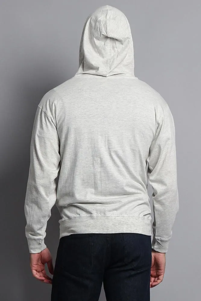 Men's Basic Zip Up Jersey Hoodie