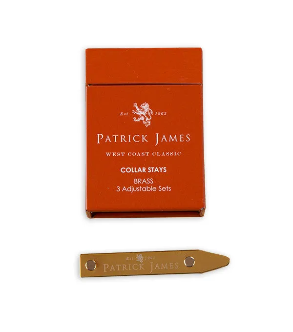 Patrick James Brass 3-Pack Collar Stays