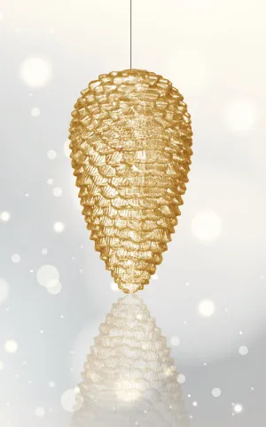 Pine Cones- Gold or Silver (2 sizes)