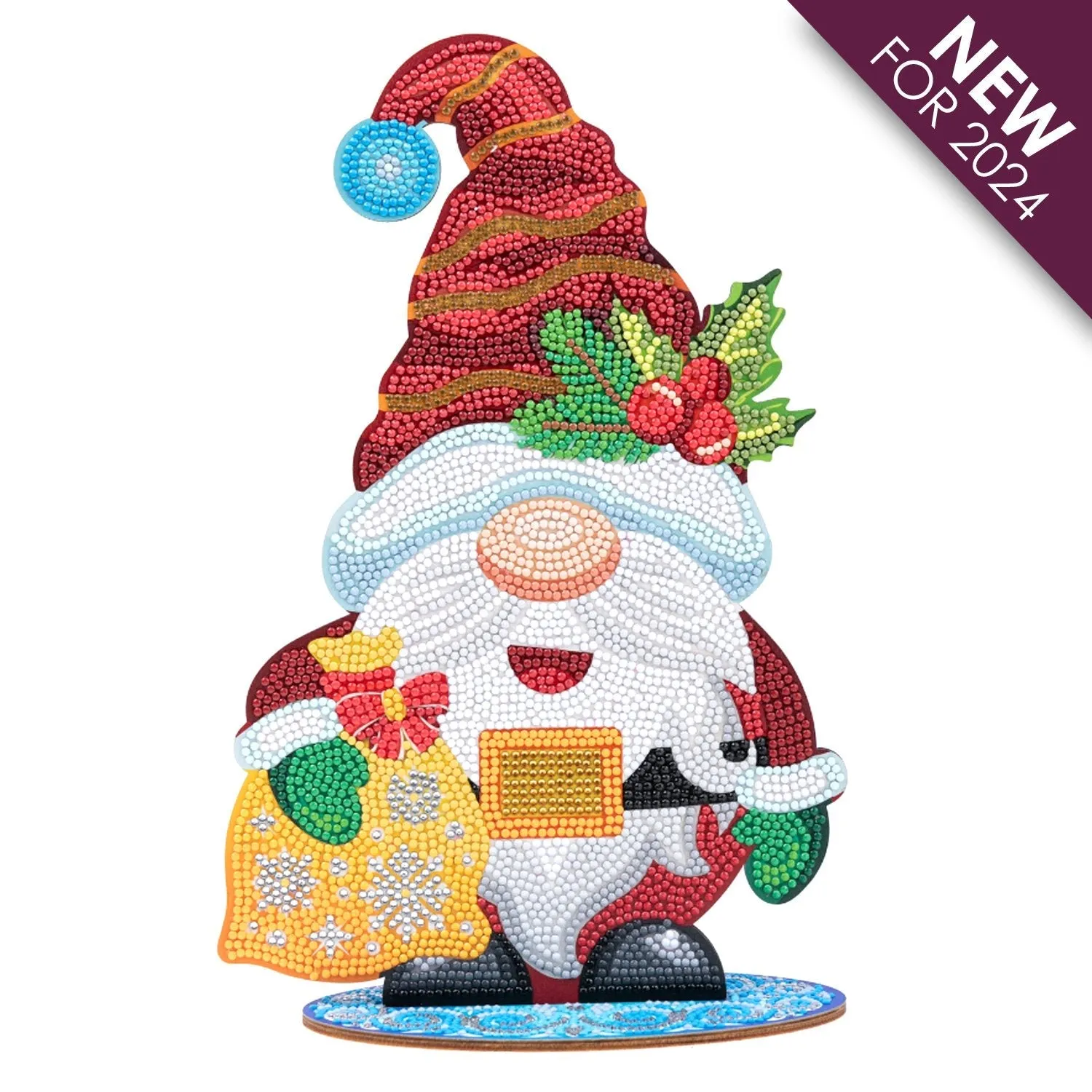 "Cheerful Gnome" Crystal Art Buddies XL