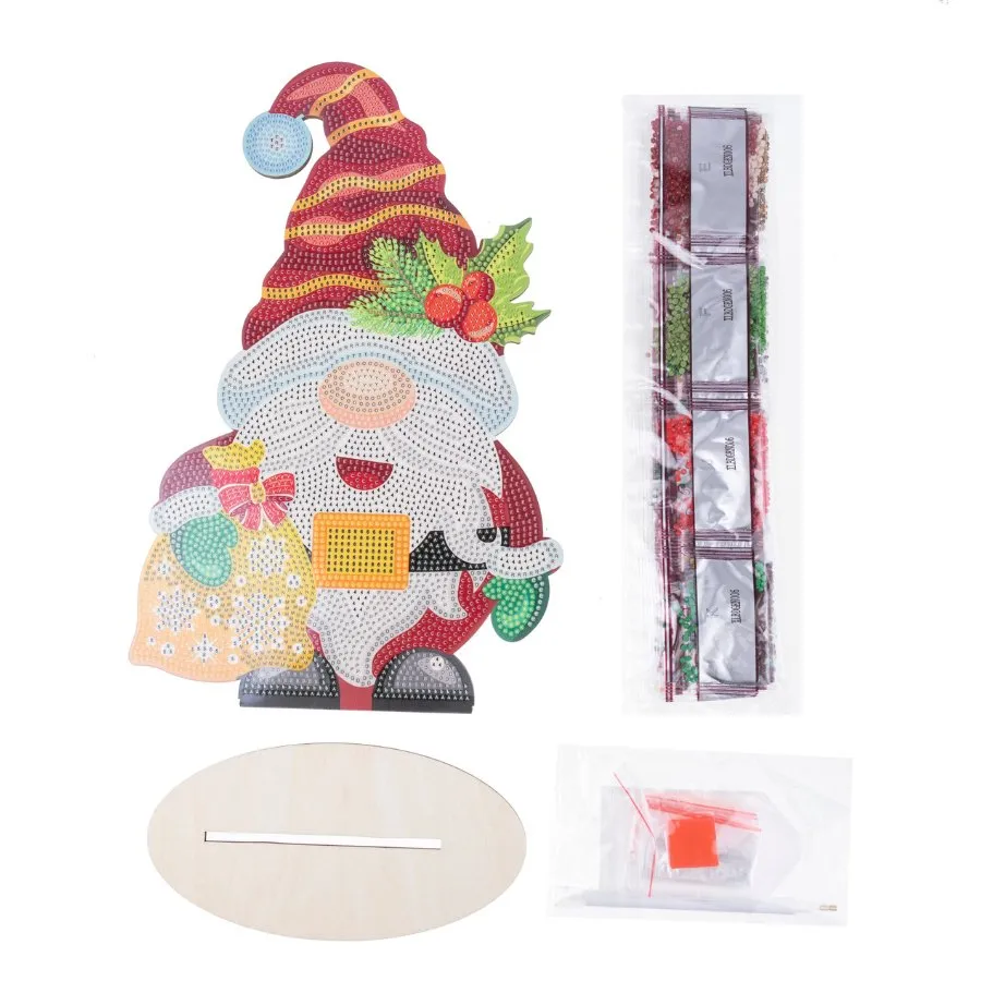 "Cheerful Gnome" Crystal Art Buddies XL