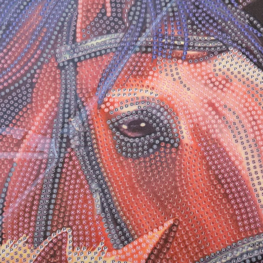 "Chestnut Mares" Crystal Art Scroll Kit 35x45cm