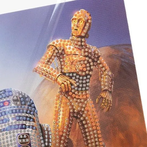 "R2-D2 & C-3PO" Crystal Art Card 18x18cm