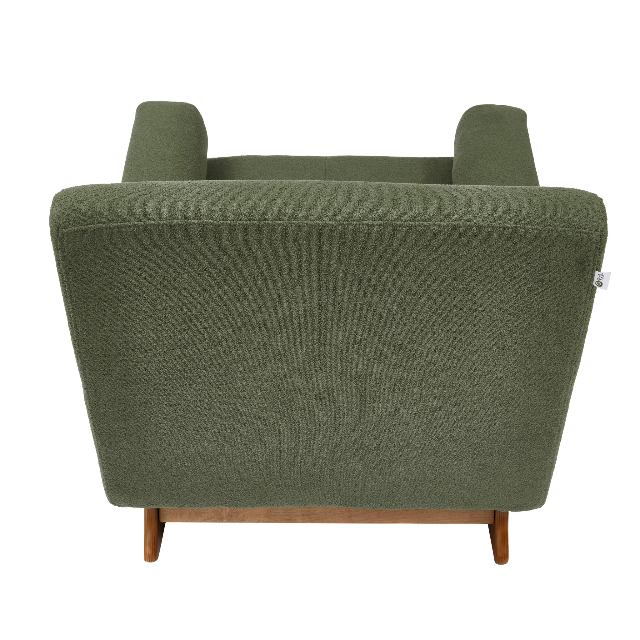 Serena Rocking & Nursing Chair - Forest Bouclé And Walnut