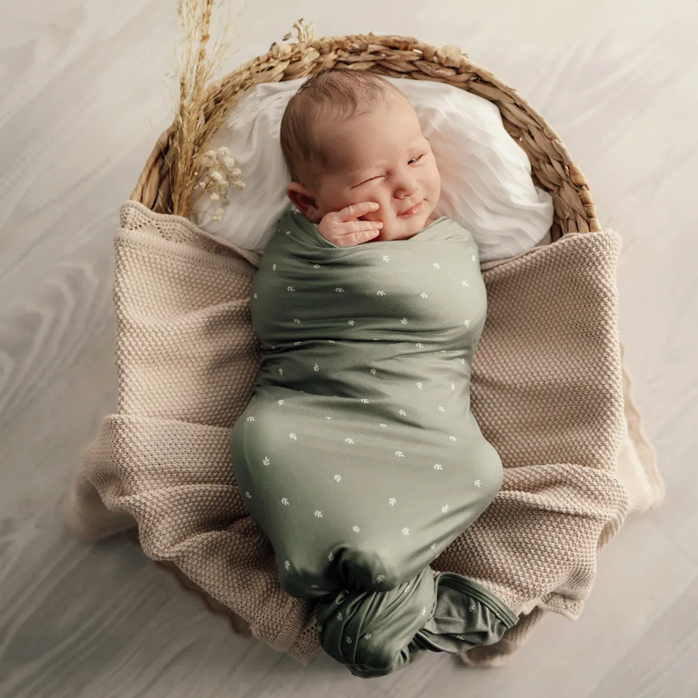 Stretchy Swaddle | Earthy Sage