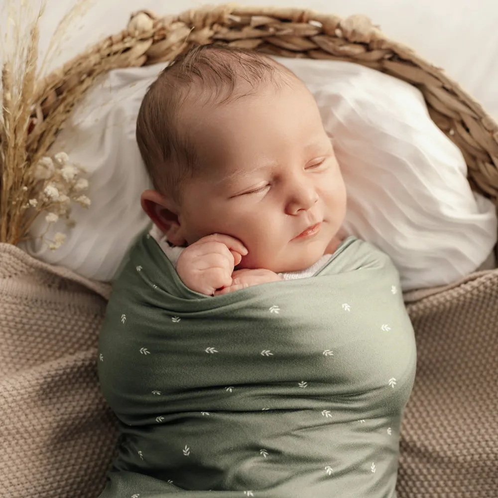 Stretchy Swaddle | Earthy Sage