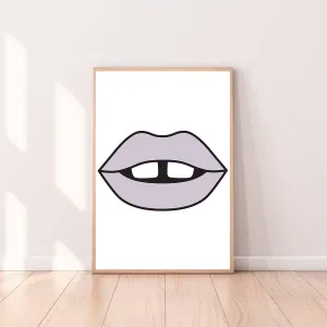 Wall Art Lavender Lips