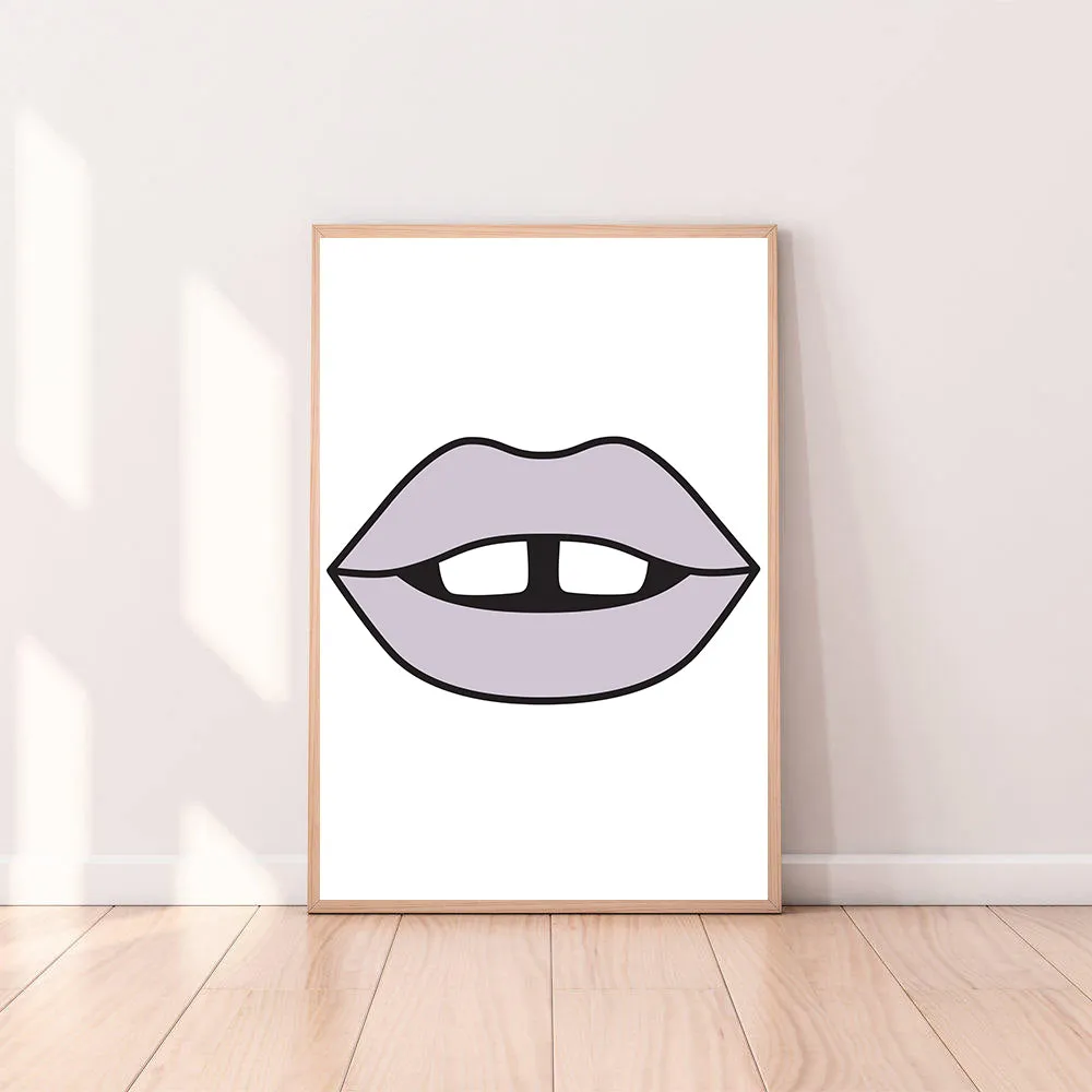 Wall Art Lavender Lips